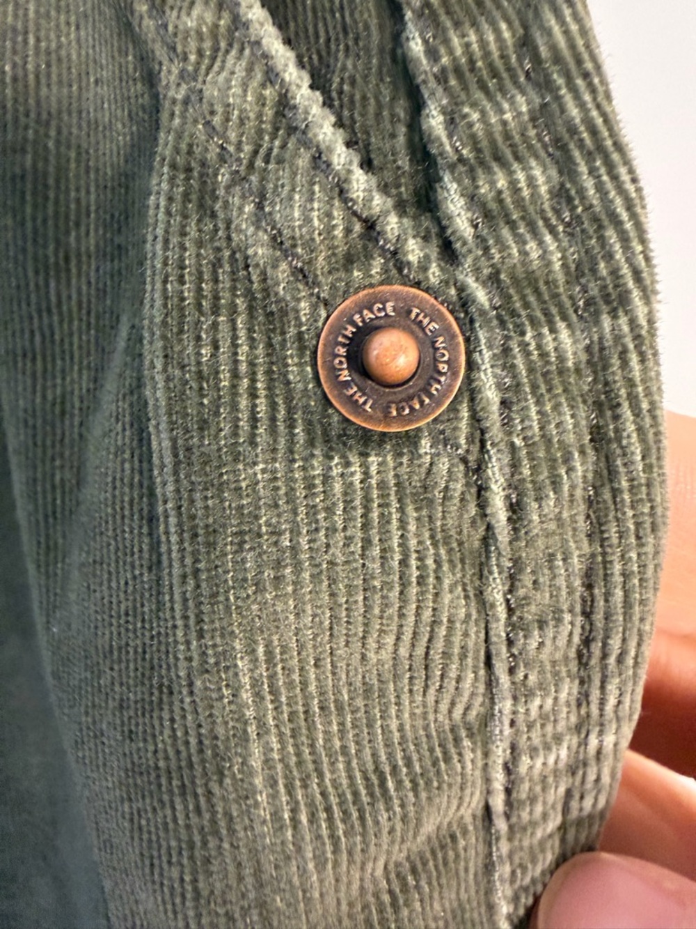 The North Face Olive Corduroy Waistband Pants - Picture 3 of 4